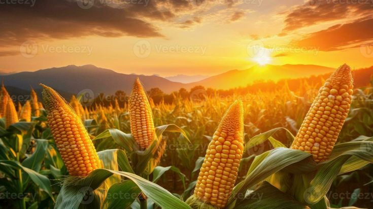 Corn Cobs in the Field